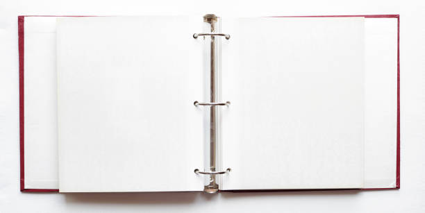 istock open photo album, blank pages 670571400
