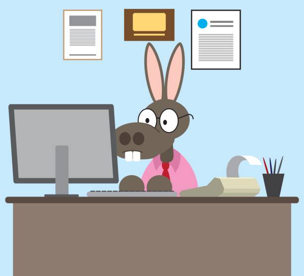 Computer Display With Donkey Smart Donkey Illustrations, Royalty-Free Vector Graphics & Clip Art ...