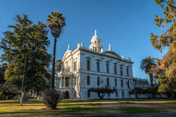 merced county tribunal museu - merced, california, eua - merced county - fotografias e filmes do acervo