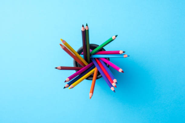 istock Bunch of colorful pencils 670581114
