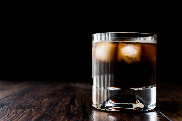 istock Black Russian Cocktail with vodka and coffee liquor. 670581322