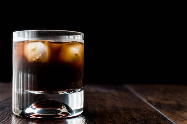 istock Black Russian Cocktail with vodka and coffee liquor. 670582272