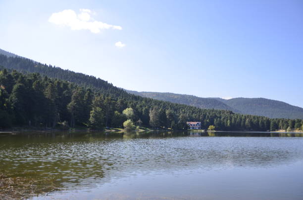 istock Bolu Golcuk lake and reflection.. 670588238