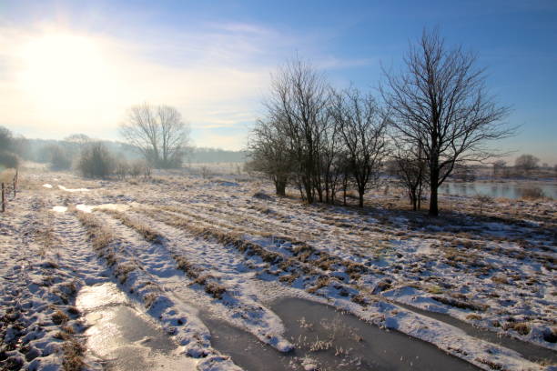 istock Winter landscape in February sun 670598456