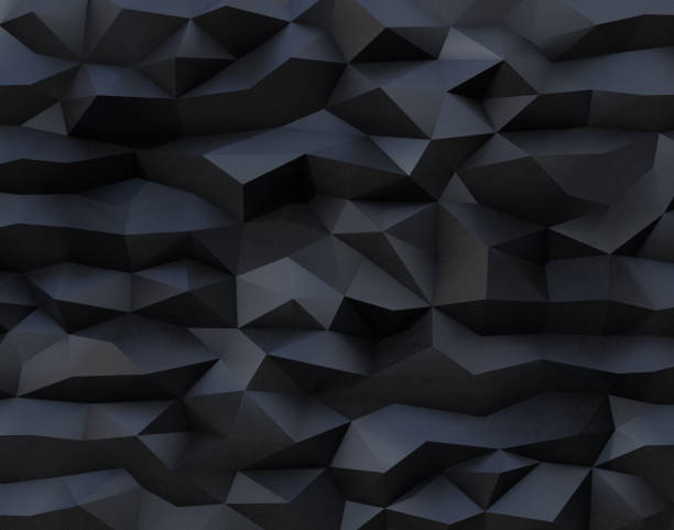 Vertrouwelijk Verborgen Expliciet Abstract Black Background With Triangulate Polygon Pattern Stock  Illustration - Download Image Now - iStock