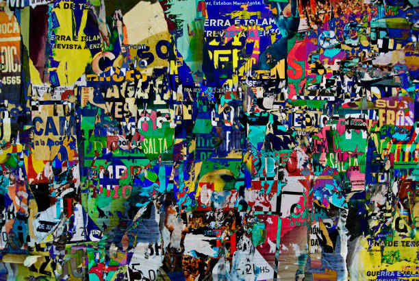 istock Digital collage of random paper background or typography texture 670621524