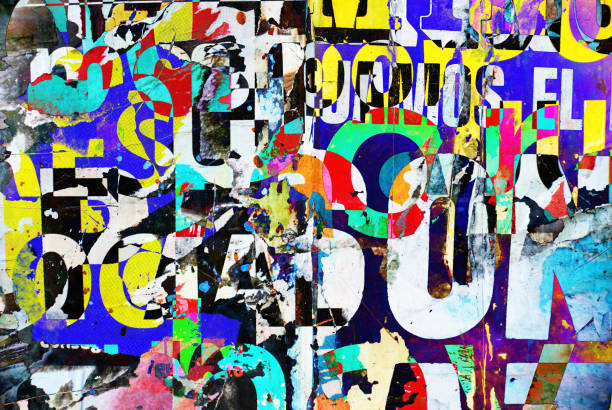 istock Digital collage of random paper background or typography texture 670621546
