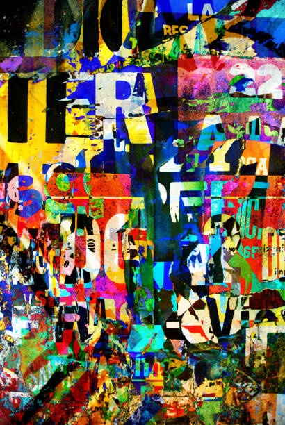 istock Digital collage of random paper background or typography texture 670621558
