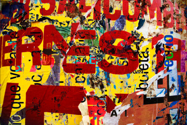 istock Digital collage of random paper background or typography texture 670621566