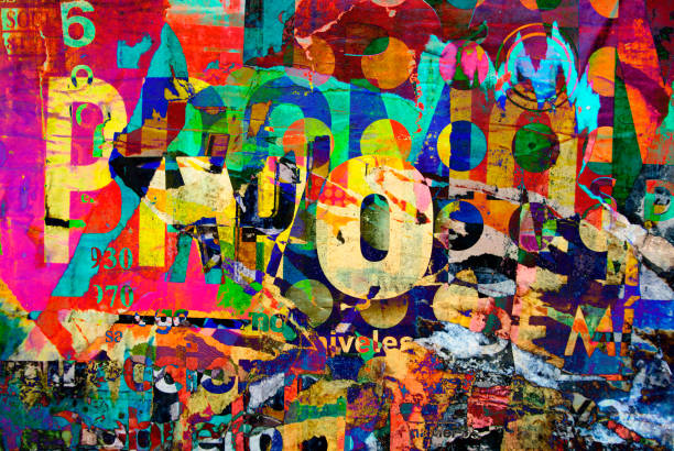 istock Digital collage of random paper background or typography texture 670621568