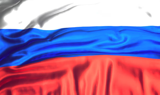 istock Flag of Russia 3d rendering background 670625204