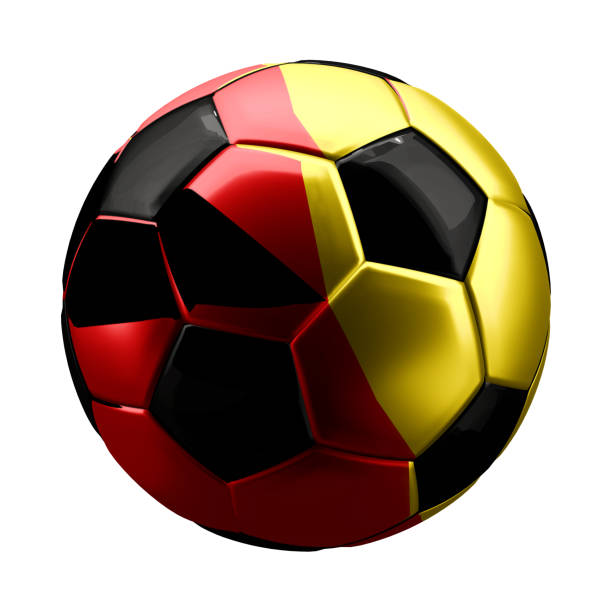 istock Germany soccer football ball. 3d rendering 670625266
