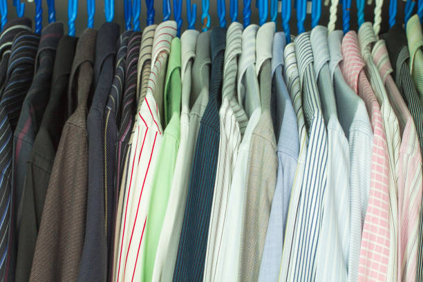 istock Shirts In The Closet 670636054