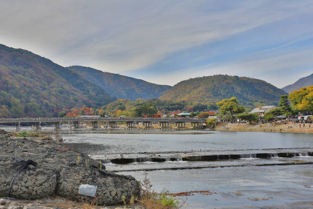 istock Arashiyama Bridge in Kyoto , Japan 670641972