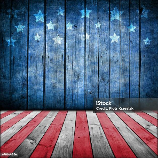 Usa Style Background Stock Photo - Download Image Now - July, Abstract, Backgrounds