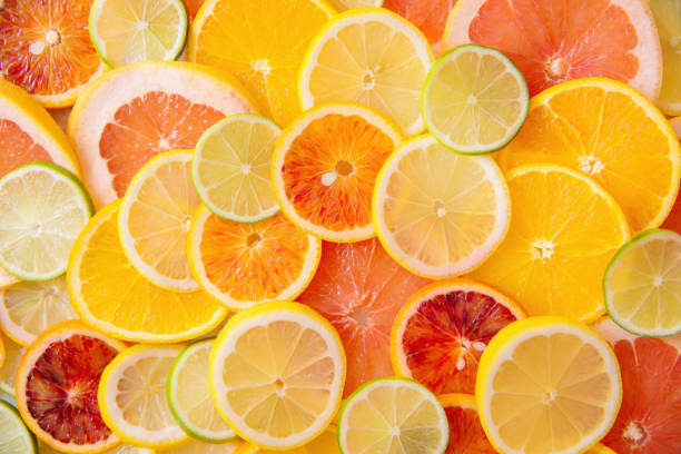 istock Above Citrus Photo on Marble 670647938