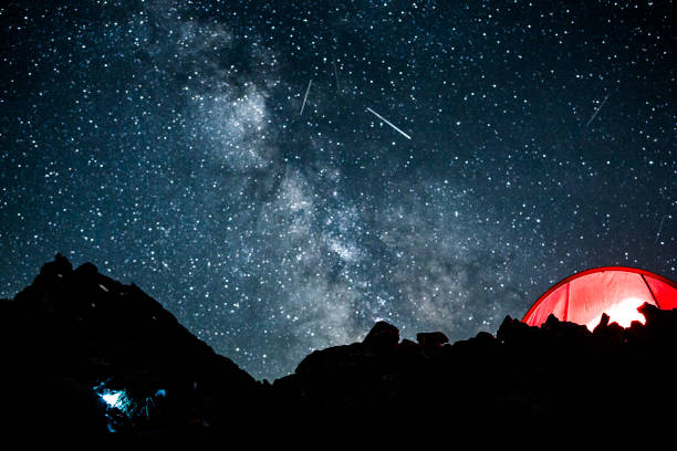 istock Tent and Stove Under Stars 670654904