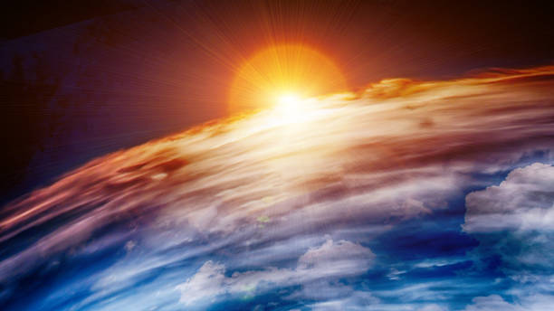 istock Planet Earth with a spectacular sunset. 670657692