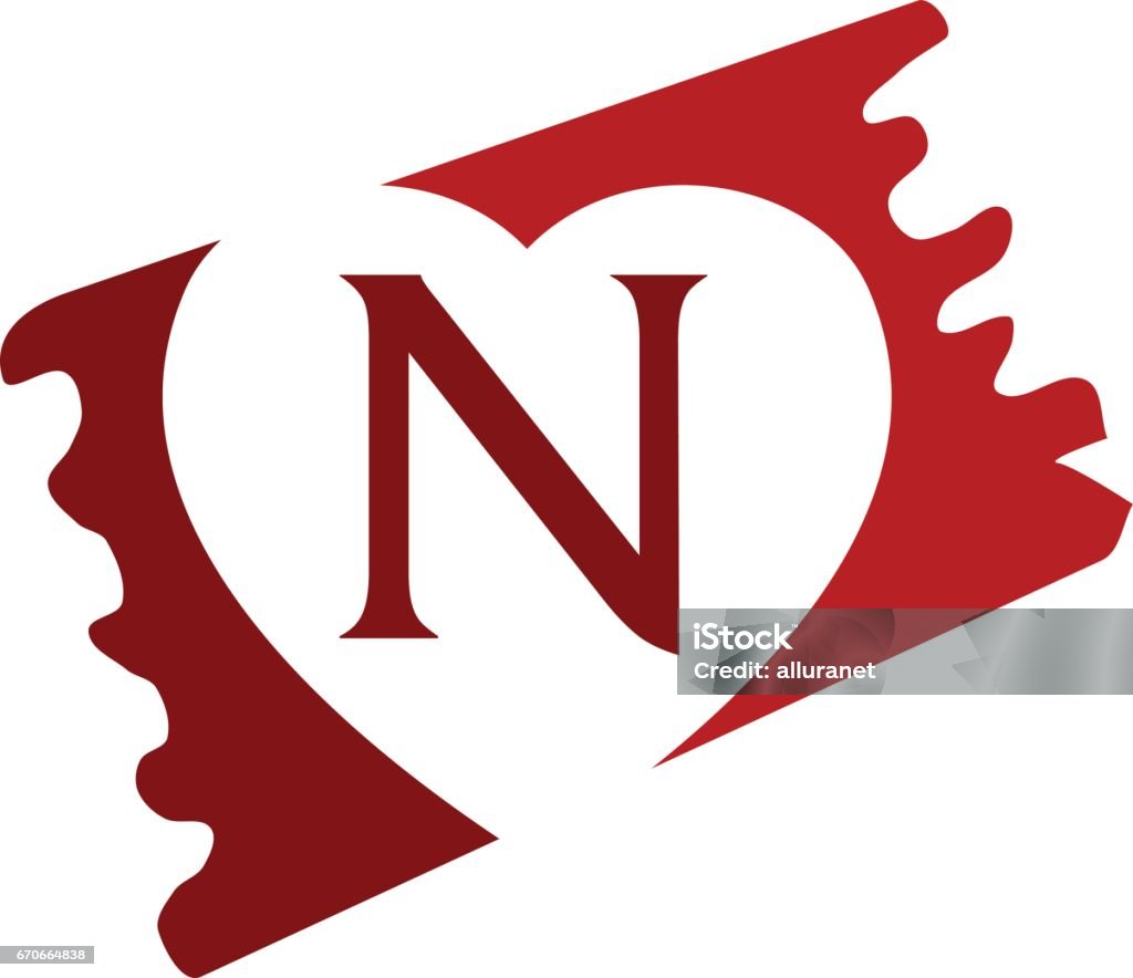 Love Initial N Stock Illustration - Download Image Now ...