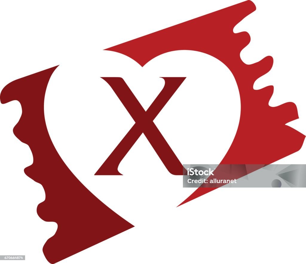 Love Initial X Stock Illustration - Download Image Now - Assistance ...