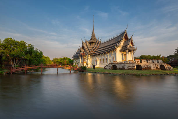 sanphet prasat throne hall, città antica, bangkok, thailandia - sanphet palace foto e immagini stock