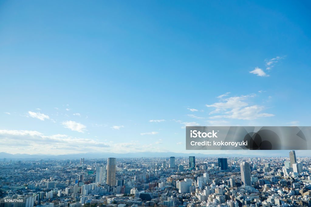paisaje de la ciudad de Tokio - Foto de stock de Cielo libre de derechos