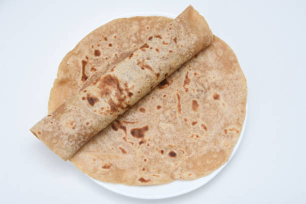 istock Chapati roti/chapathi/fulka/paratha Indian whole wheat flat bread. 670678222