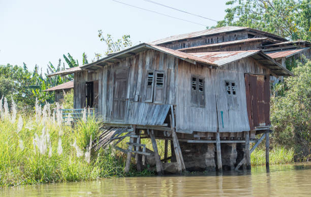 istock Village on Inle lake, Myanmar 670685272