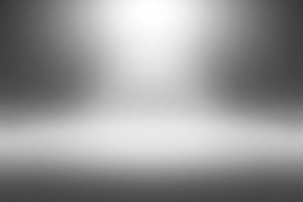 istock Product Showscase Spotlight on Black Background - Soft Blurry, Foggy Infinite Dark Horizon Floor 670685376
