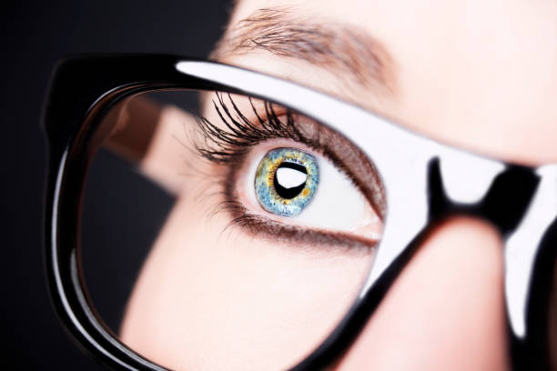 istock Beautiful young woman wearing eyeglasses. 670692612