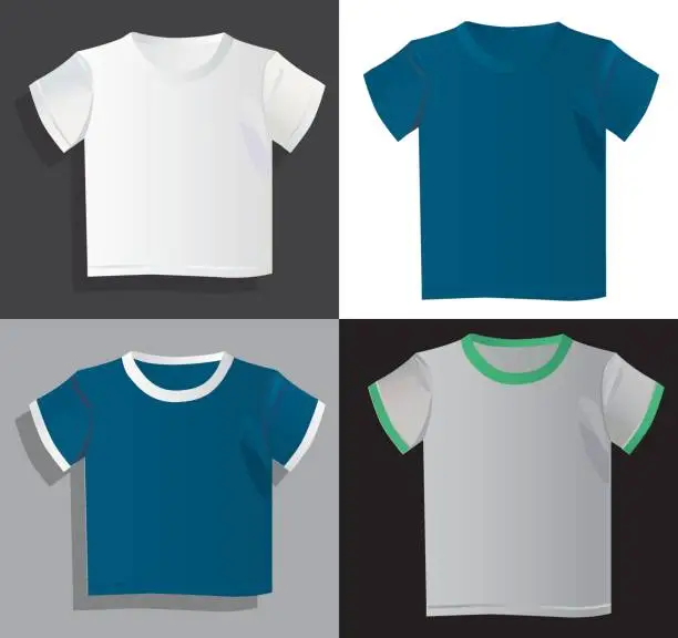 Vector illustration of Men t-shirts templates