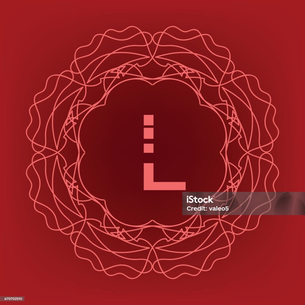 Monogram Using L Monogram L Design Stock Illustration - Download Image Now - Abstract ...