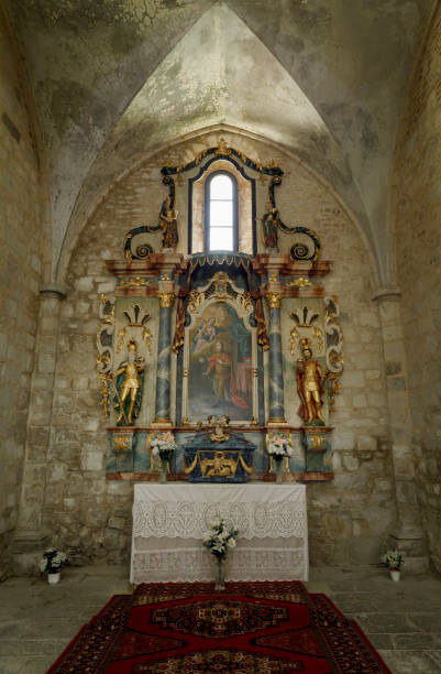 The Cistercian Abbey in Belapatfalva stock photo