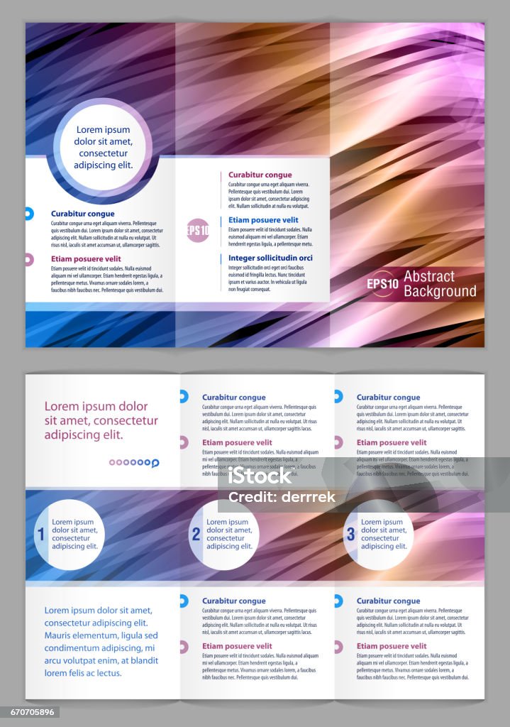 Leaflet Design Example Stock Illustration - Download Image Now ...