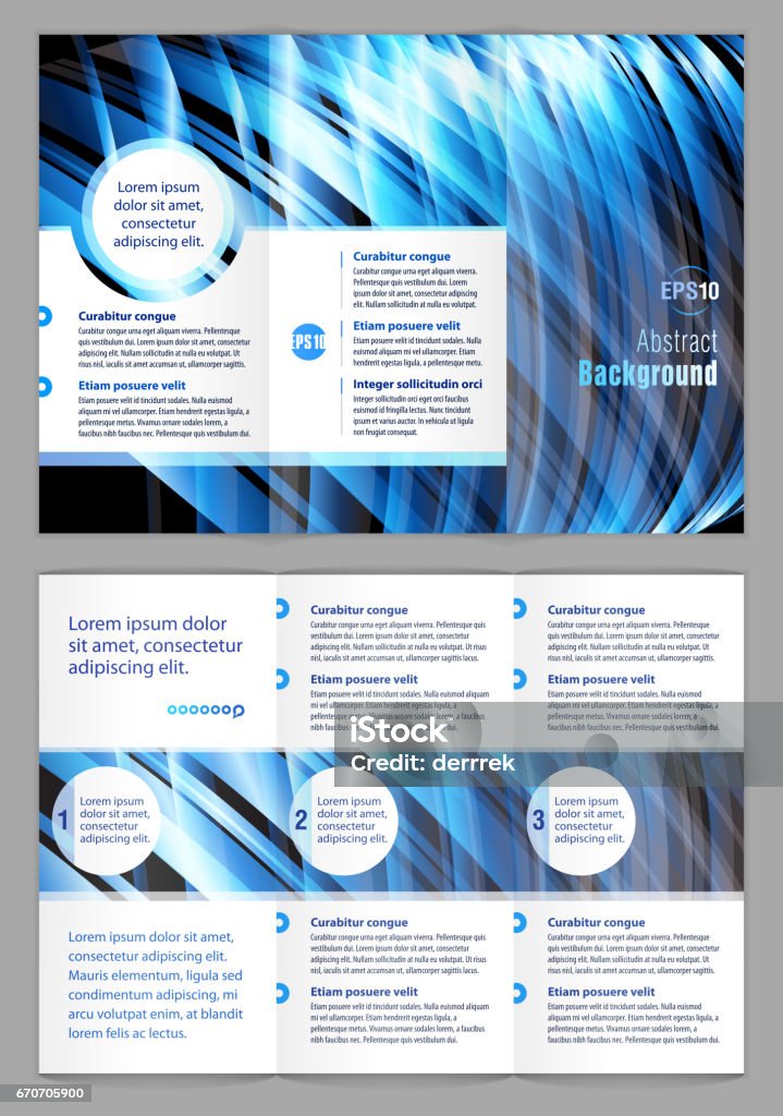 Leaflet Design Example Stock Illustration - Download Image Now ...