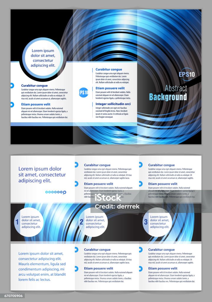 Leaflet Design Example Stock Illustration - Download Image Now ...