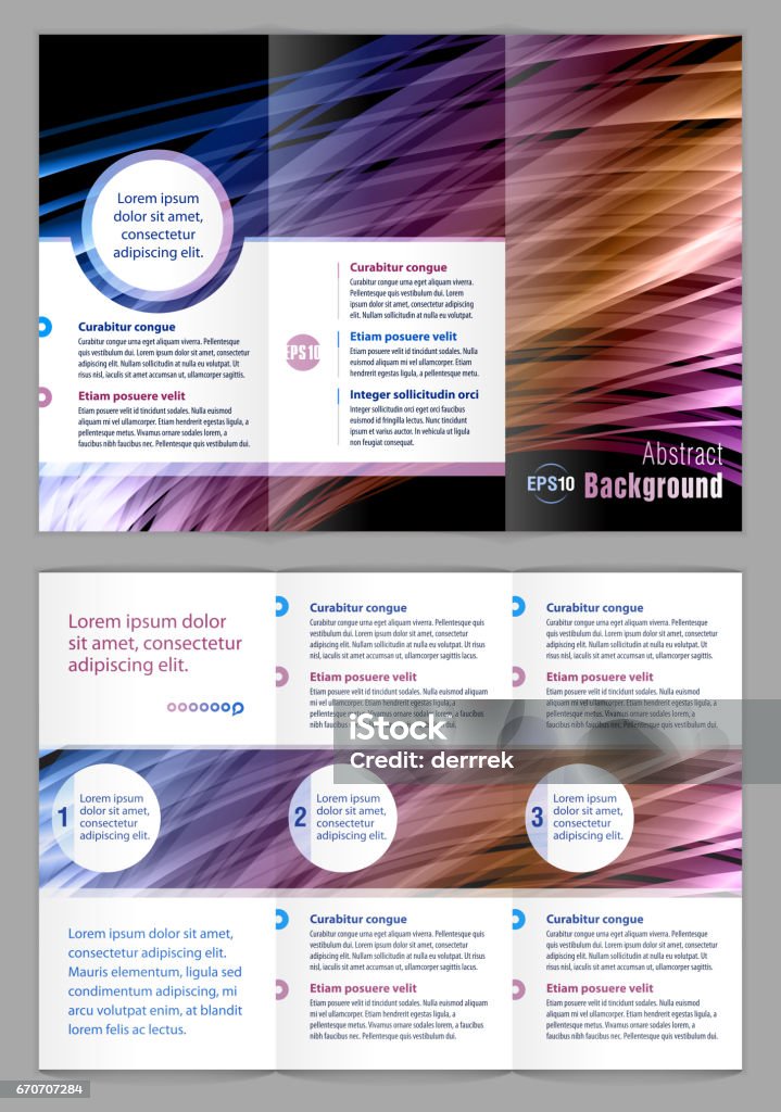 Leaflet Design Example Stock Illustration - Download Image Now ...