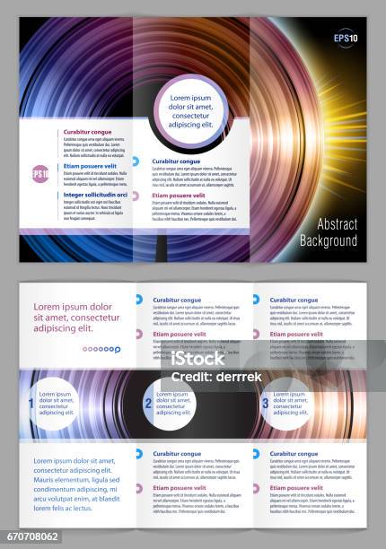 Leaflet Design Example Stock Illustration - Download Image Now ...