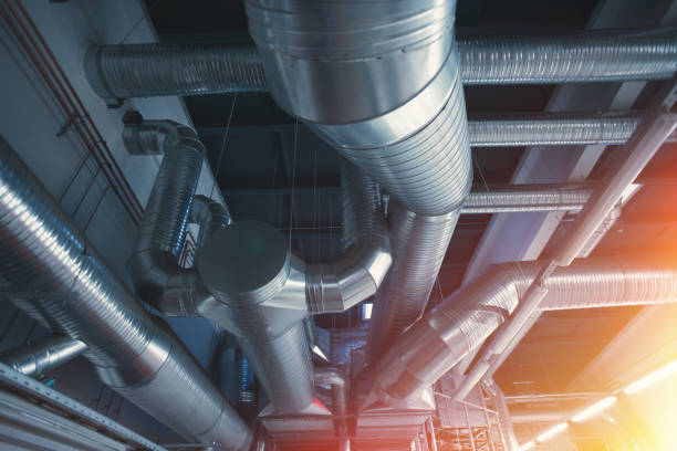 istock Ventilation pipes and ducts 670719740