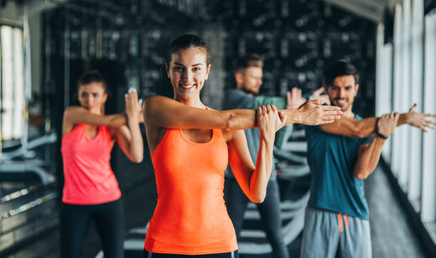 istock Stretching at the gym 670724076