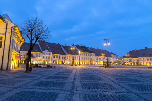 istock Sibiu / Hermannstadt - Romania, at blue hour 670736852