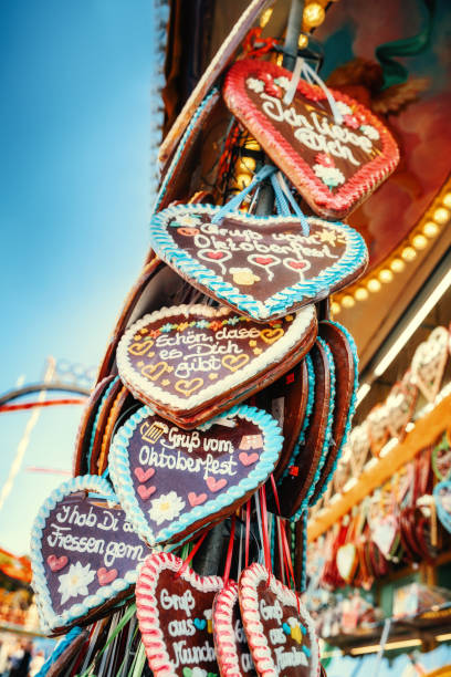 istock Beer Fest Gingerbread hearts, Munich, Germany 670737836