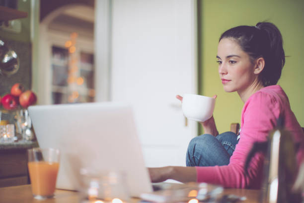 istock Young woman at home 670737924