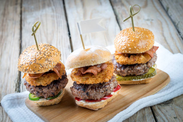 istock three finger food slider beef burgers for sharing 670740506