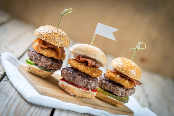istock three finger food slider beef burgers for sharing 670741418
