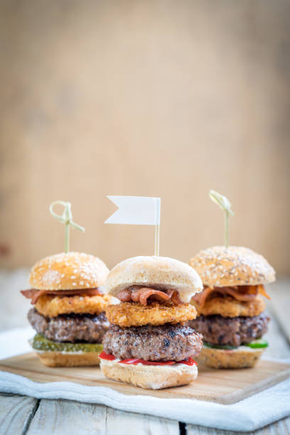 istock three finger food slider beef burgers for sharing 670745462