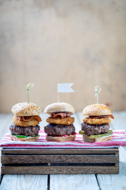 istock three finger food slider beef burgers for sharing 670748118