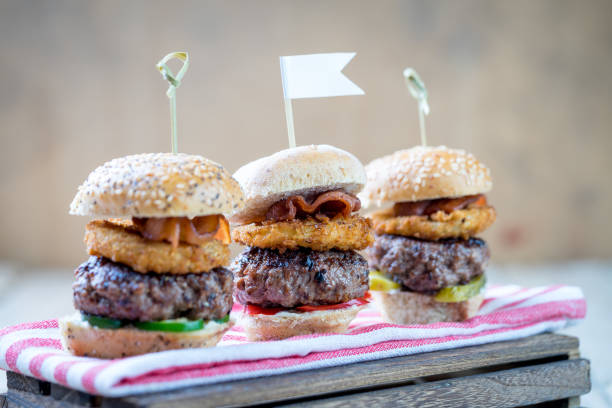 istock three finger food slider beef burgers for sharing 670748592
