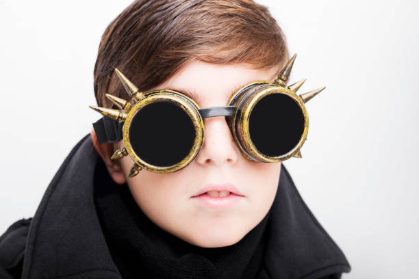 istock Portrait of a handsome boy closeup steampunk 670769506