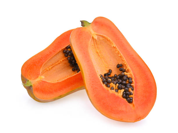 istock fresh papaya isolated on white background 670771774